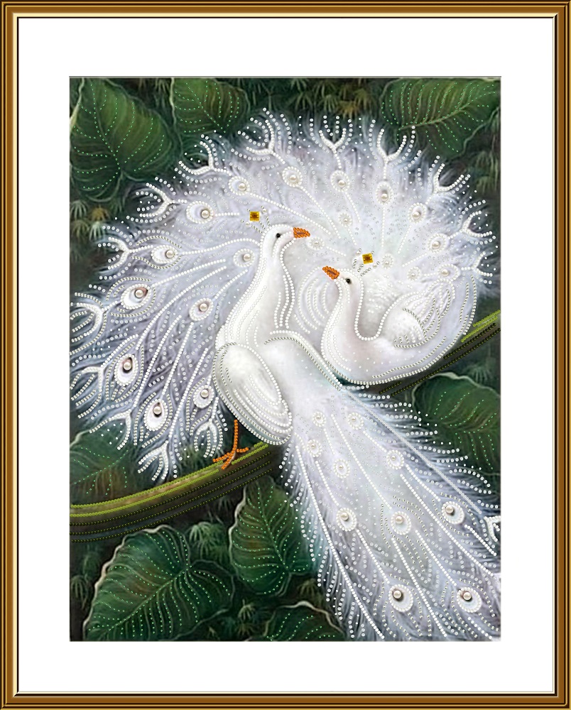 Buy Bead embroidery kit Noble Peacocks-NK3318