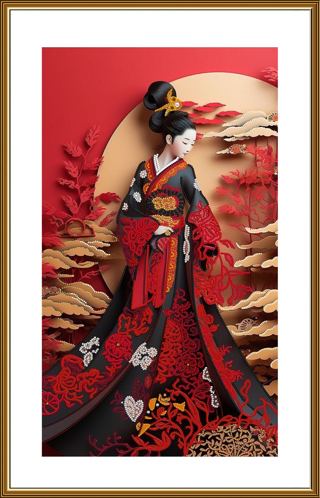 Buy Bead embroidery kit Eastern Beauty-NK3319