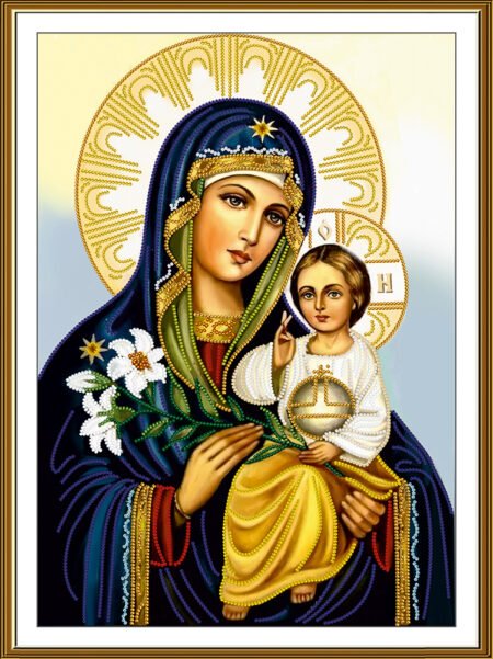 Buy Bead embroidery kit Virgin Mary Unfading Flower-NK3323