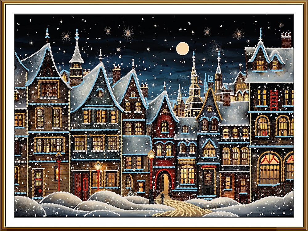 Buy Bead embroidery kit Magic of a Winter Night-NK3329