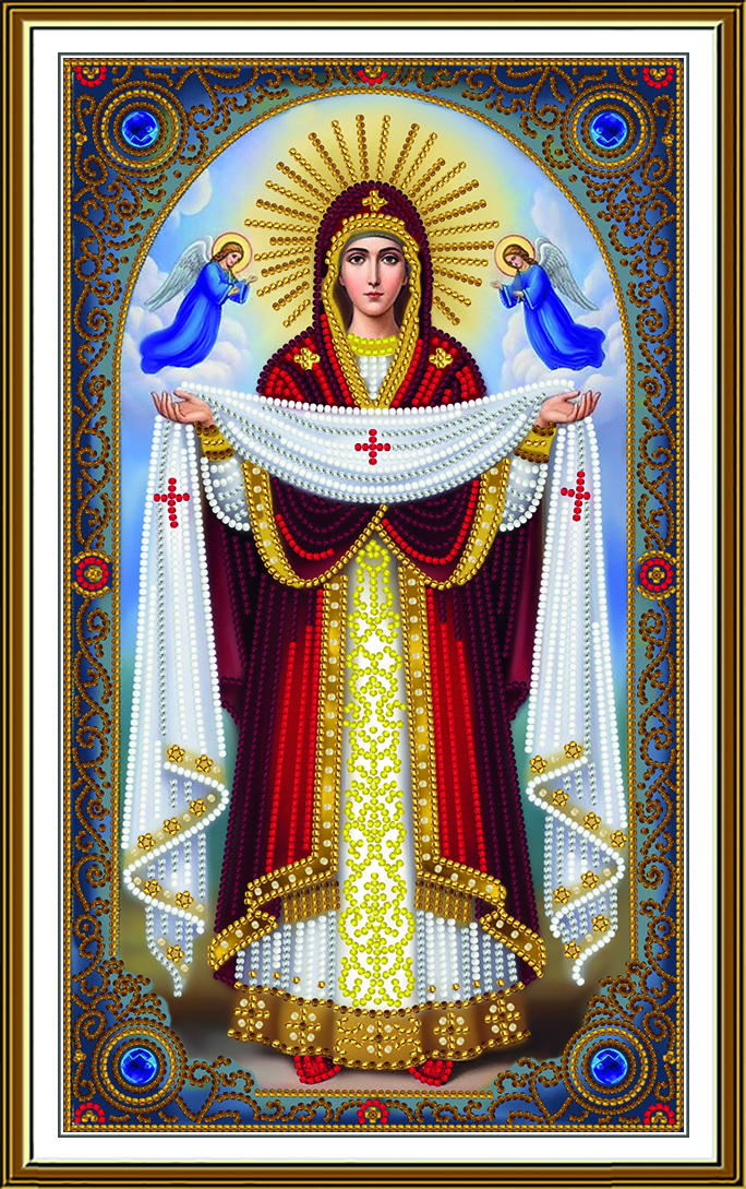 Buy Bead embroidery kit Protection of the Mother of God-NK3351