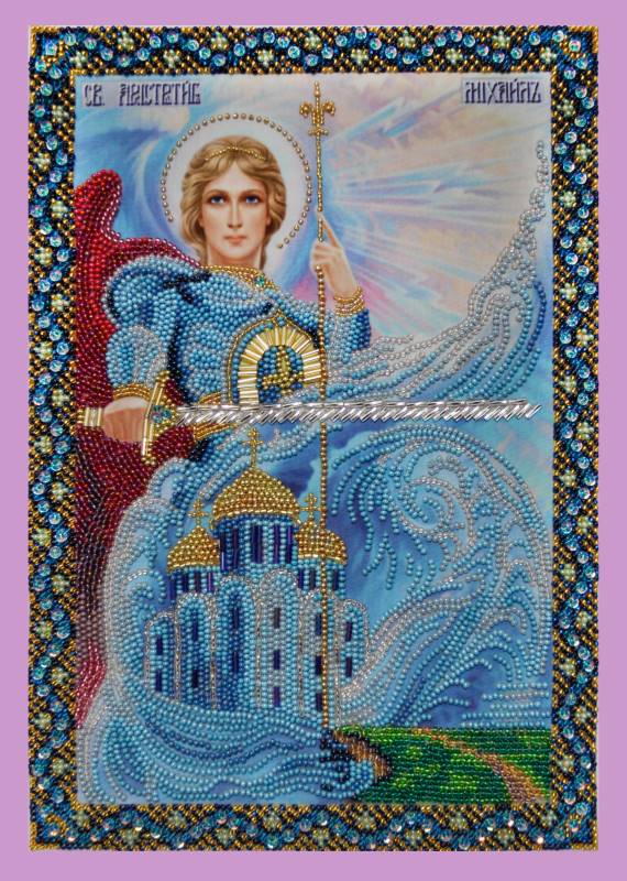 Buy Bead embroidery kit Icon of the Holy Archangel Michael-P-092