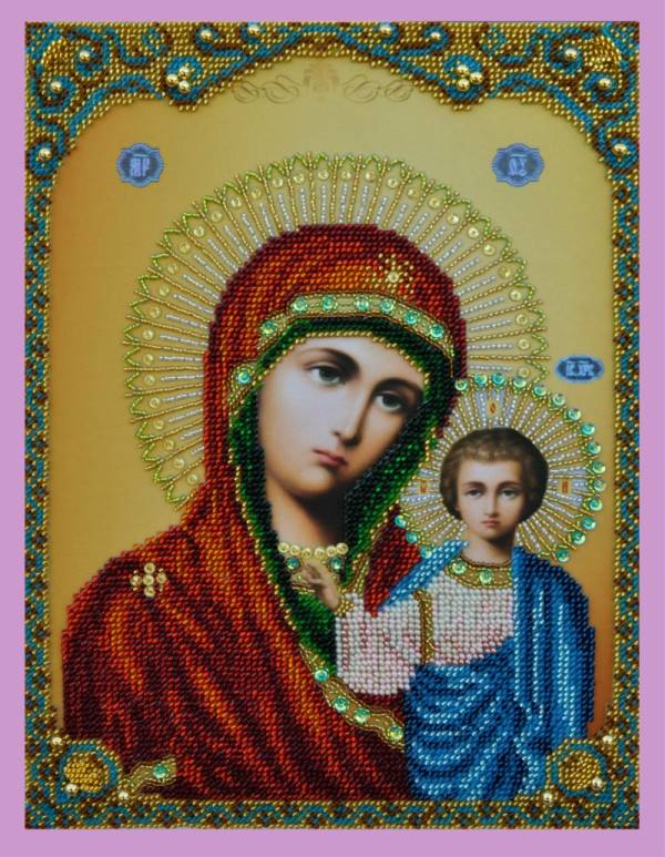 Buy Bead embroidery kit Kazan Icon of the Mother of God-P-108