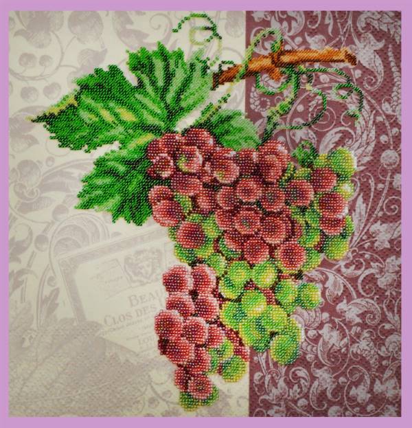 Buy Bead embroidery kit Vintage grapes-P-125