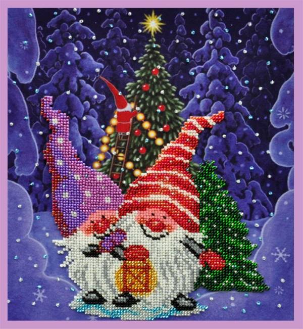 Buy Bead embroidery kit Winter fairy tale-P-141