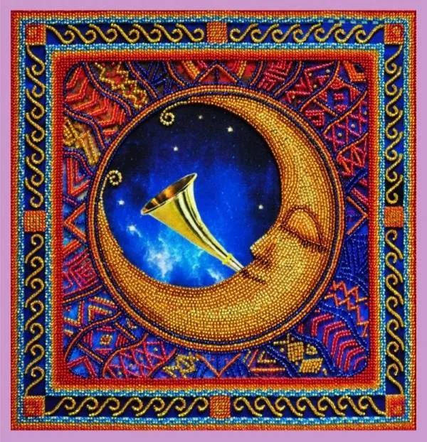 Buy Bead embroidery kit Lunar rhythms -1-P-150