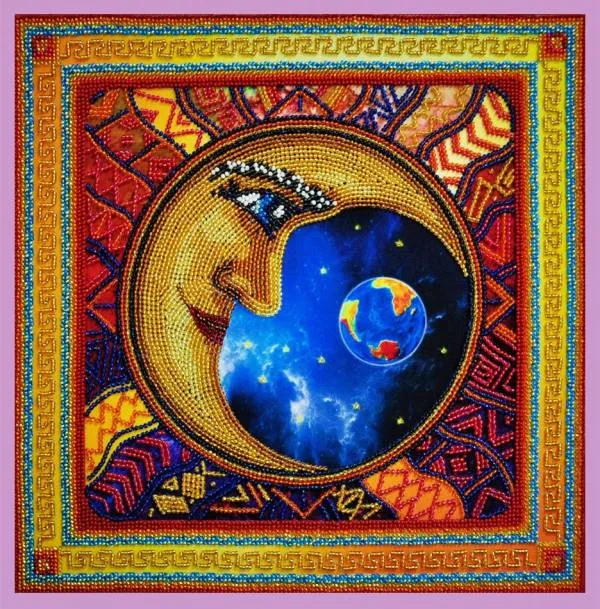 Buy Bead embroidery kit Lunar rhythms -2-P-151