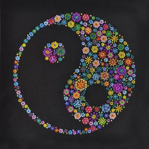 Buy Bead embroidery kit Symbol "Yin-Yang" 1-P-225