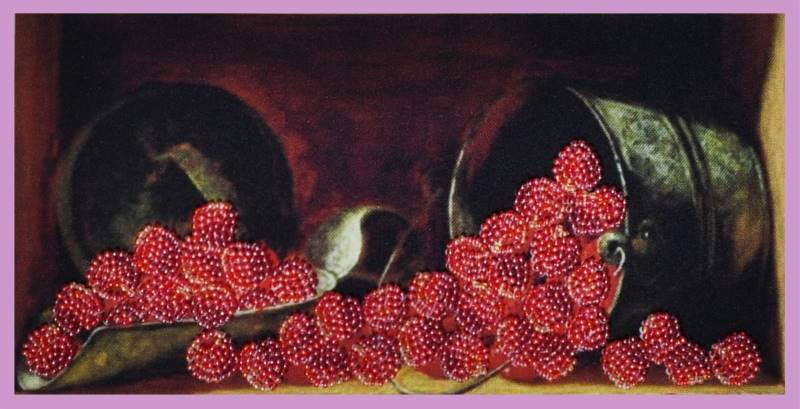 Buy Bead embroidery kit Raspberries-P-234