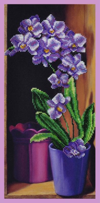 Buy Bead embroidery kit Orchid-P-235