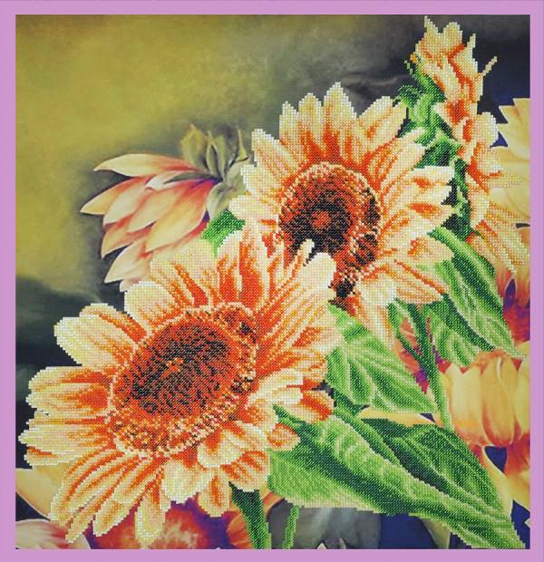 Buy Bead embroidery kit Sun flowers-P-255