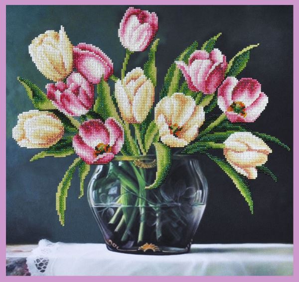 Buy Bead embroidery kit Spring still life-P-257