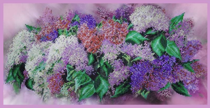 Buy Bead embroidery kit The lilacs-P-261