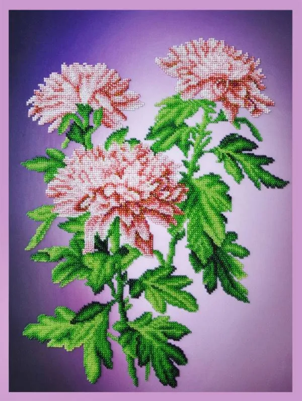 Buy Bead embroidery kit Chrysanthemums-P-262