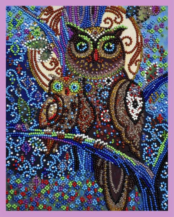 Buy Bead embroidery kit OWLETS-P-278