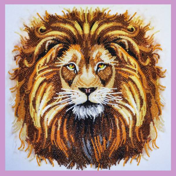 Buy Bead embroidery kit King of beasts-P-281