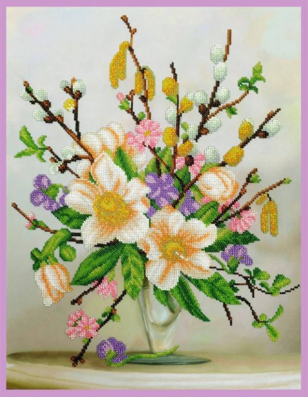Buy Bead embroidery kit Spring fragrance-P-301