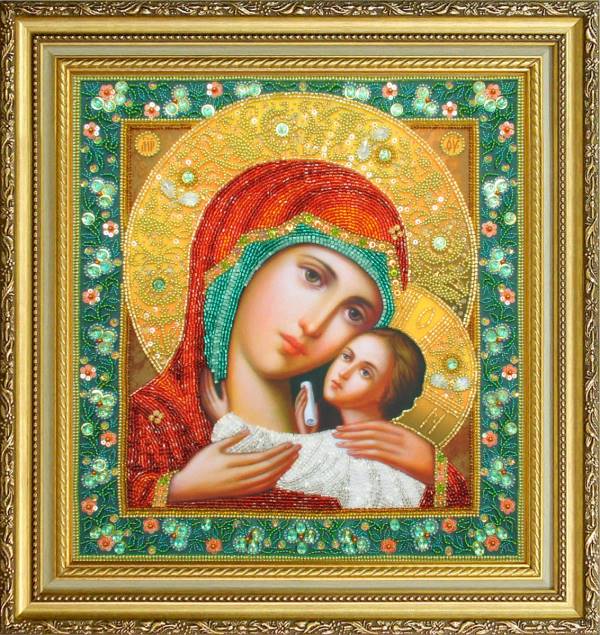 Buy Bead embroidery kit Icon of the Mother of God Kasperovskaya-P-313