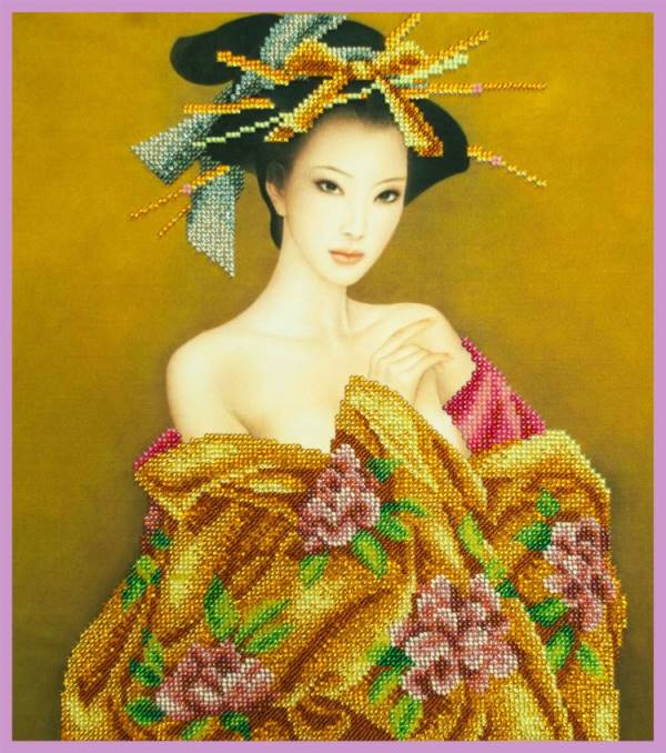 Buy Bead embroidery kit Asian tenderness-P-322