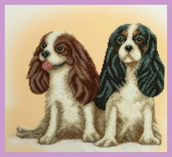 Buy Bead embroidery kit A couple of cavaliers-P-331