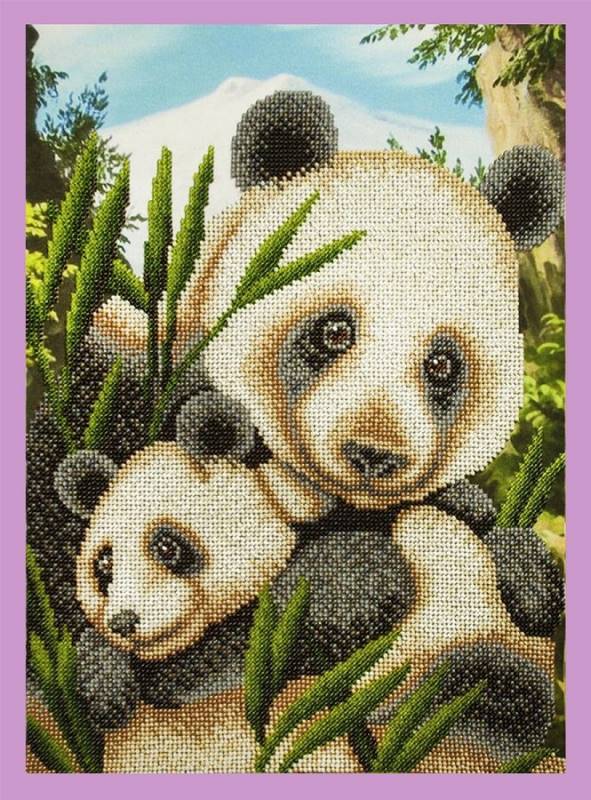 Buy Bead embroidery kit Cutie pandas-P-340