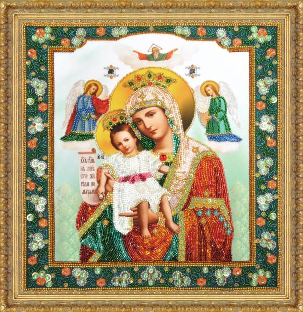 Buy Bead embroidery kit Icon of Divine Mother-P-353