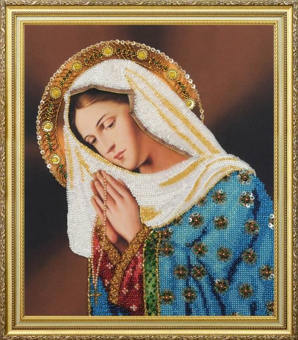 Buy Bead embroidery kit Virgin Mary-P-358
