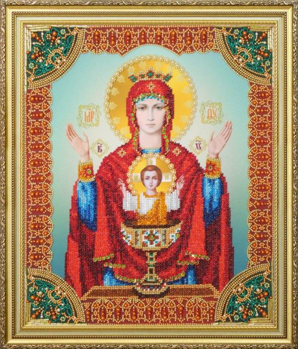 Buy Bead embroidery kit Icon of the Mother of God-P-361