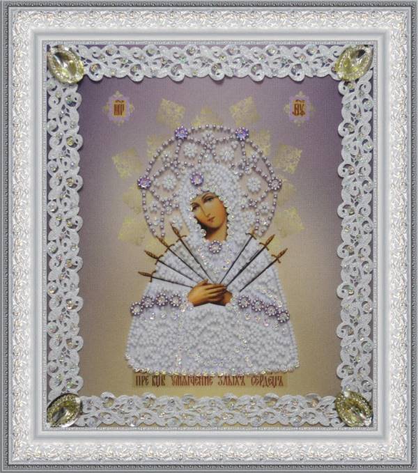 Buy Bead embroidery kit Icon of the Mother of God-P-373