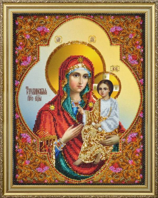 Buy Bead embroidery kit Tikhvin Icon of the Mother of God-P-377