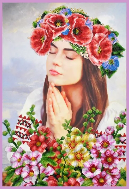 Buy Bead embroidery kit Prayer-P-383