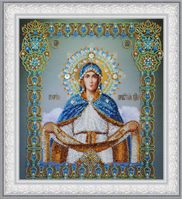 Buy Bead embroidery kit Icon Holy Mother of God-P-403