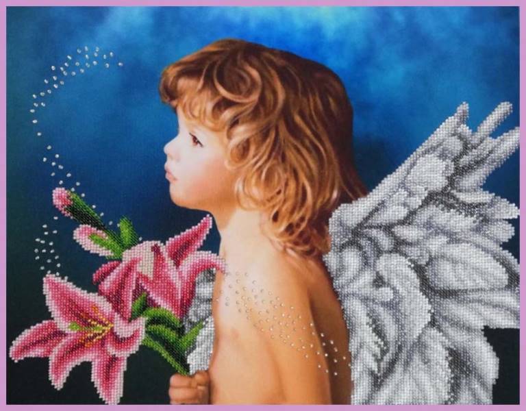 Buy Bead embroidery kit Little Angel-P-407