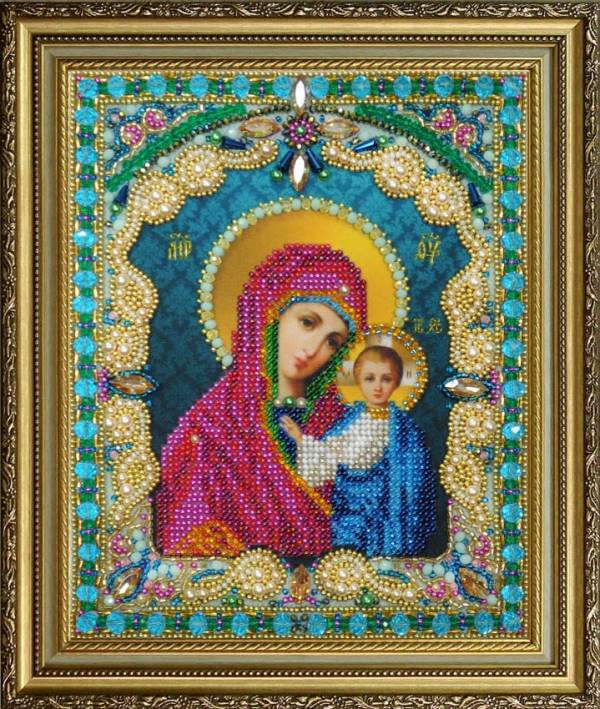 Buy Bead embroidery kit Kazan Icon of the Mother of God-P-409