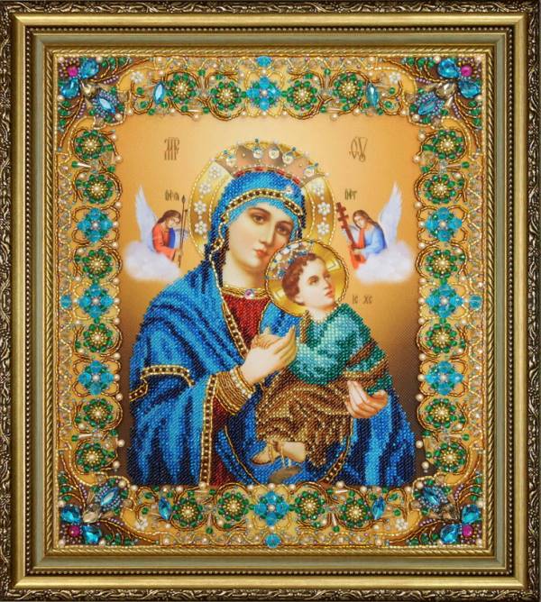 Buy Bead embroidery kit Icon of Mother of God of Continuous Help-P-417