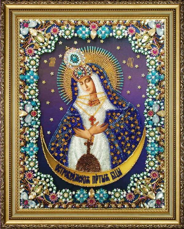 Buy Bead embroidery kit Icon of the Mother of God "Ostrobramskaya"-P-425