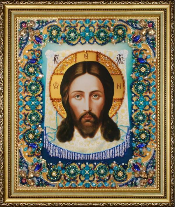 Buy Bead embroidery kit Icon of the Savior Not Made by Hands-P-432