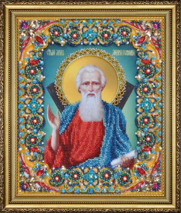 Buy Bead embroidery kit Icon of the Holy Apostle Andrew the First-Called-P-433