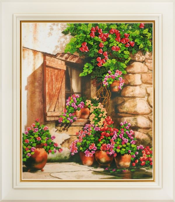 Buy Embroidery kit-Spanish courtyard-R-001