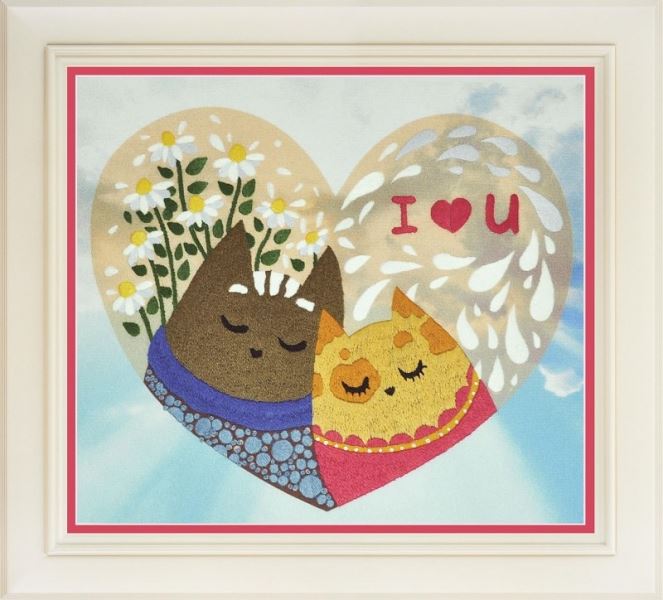Buy Embroidery kit-Valentine card-R-017