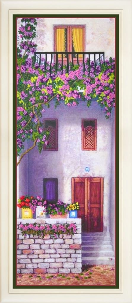 Buy Embroidery kit-Flowered balcony 2-R-029