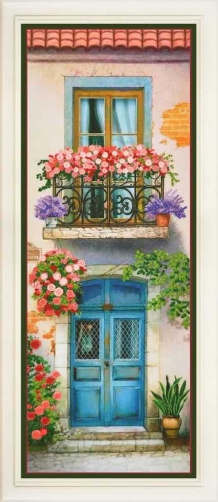 Buy Embroidery kit-Flowered balcony 3-R-030