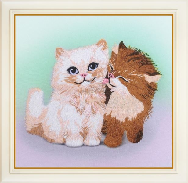 Buy Embroidery kit-Cat tenderness-R-035