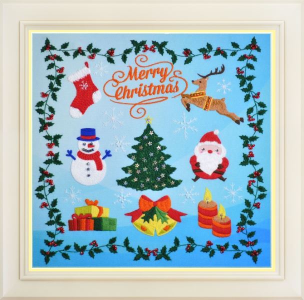 Buy Embroidery kit-Merry Christmas-R-038
