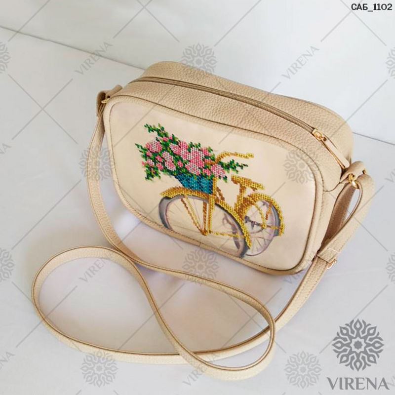 Buy Rectangular Eco leather bag for embroidered decorative element - SAB_1102-SAB_1102_2