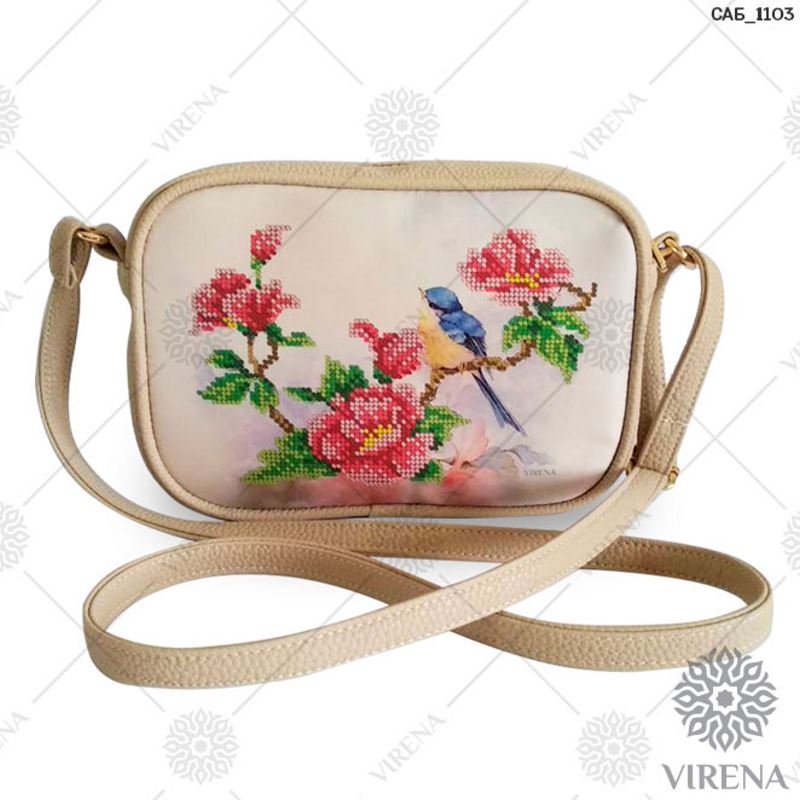 Buy Rectangular Eco leather bag for embroidered decorative element - SAB_1103-SAB_1103