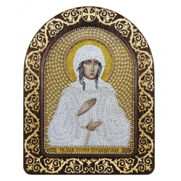 Buy Set for beadwork with a frame - St. Blessed Xenia of St. Petersburg-sn5007