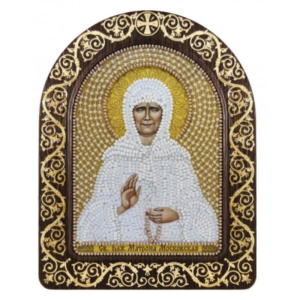 Buy Set for beadwork with a frame - St. Blessed Matron of Moscow-sn5008