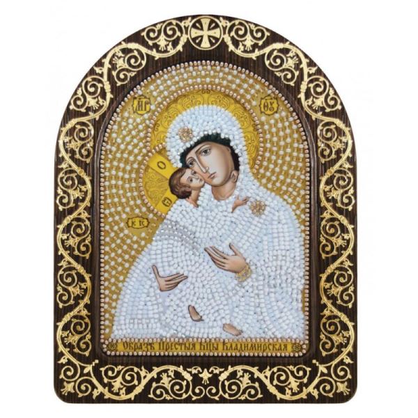 Buy Set for beadwork with a frame - The Virgin of Vladimir-sn5012