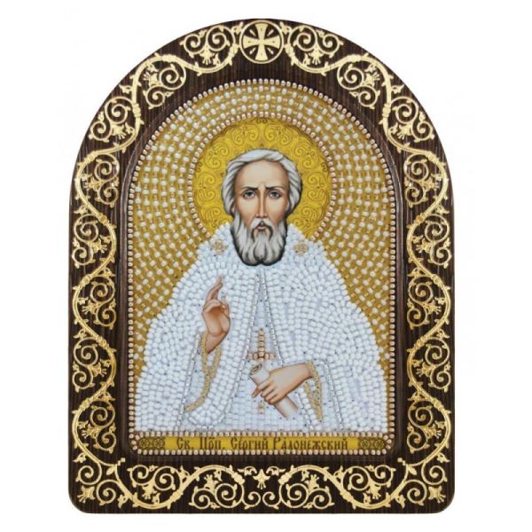 Buy Set for beadwork with a frame - St. Prp. Sergey of Radonezh-sn5017